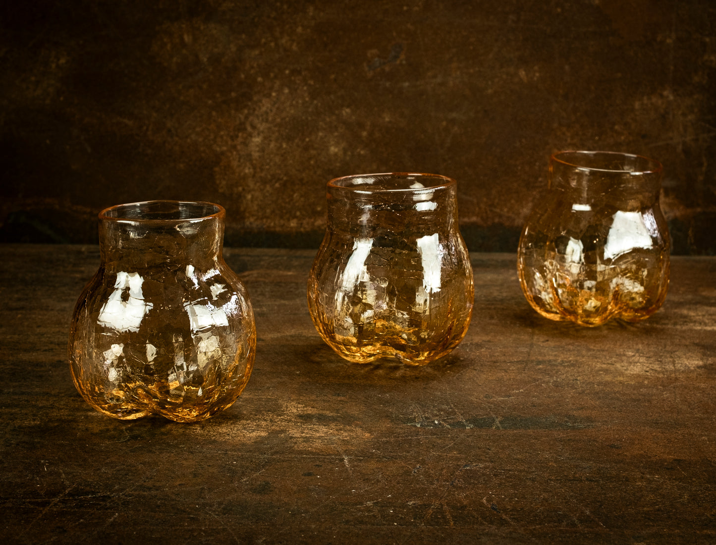 Åsa Jungnelius. Tubby tumbler - amber