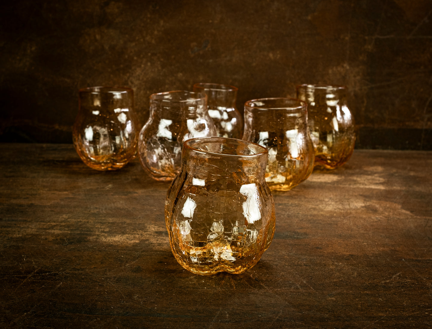 Åsa Jungnelius. Tubby tumbler - amber