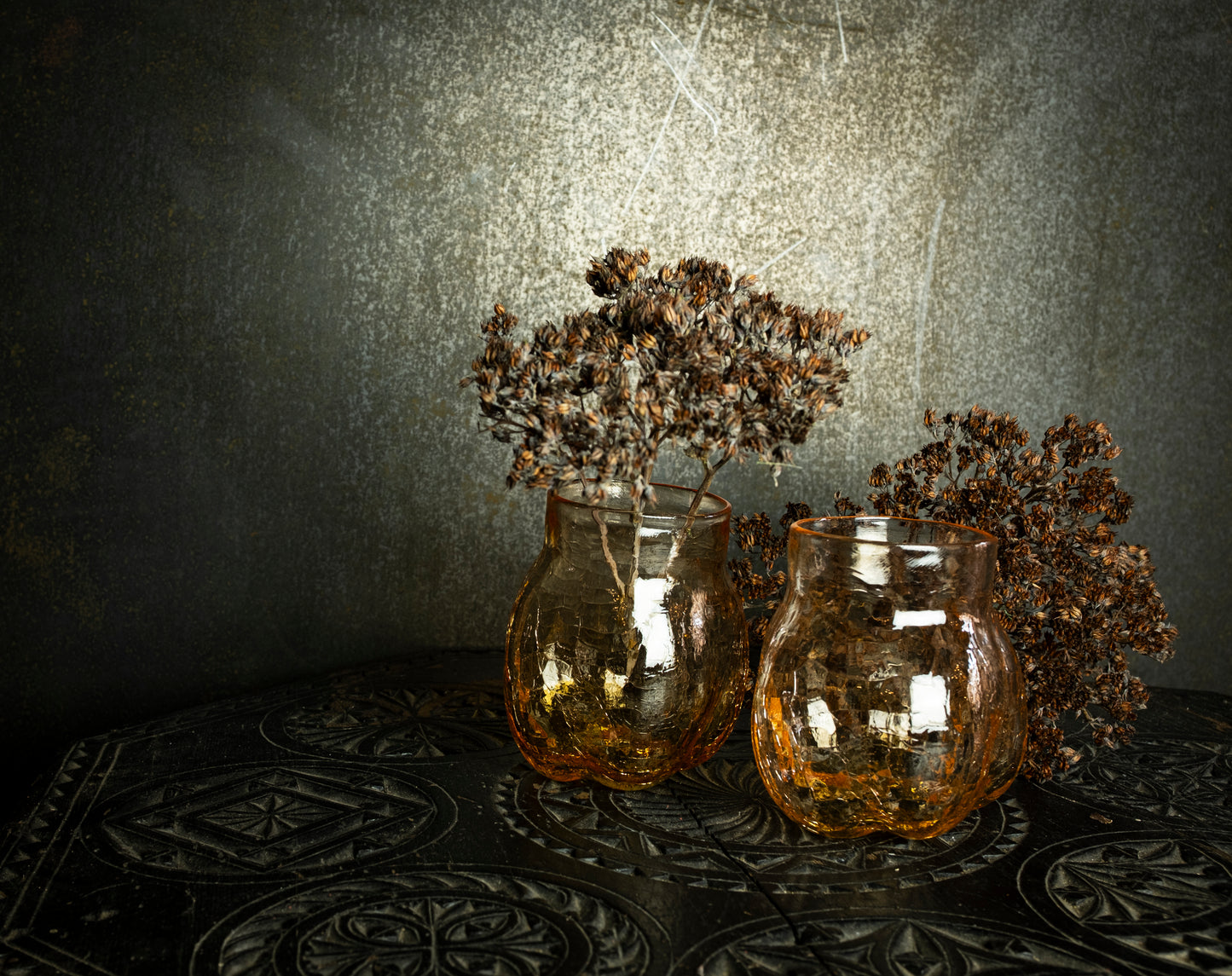 Åsa Jungnelius. Tubby tumbler - amber