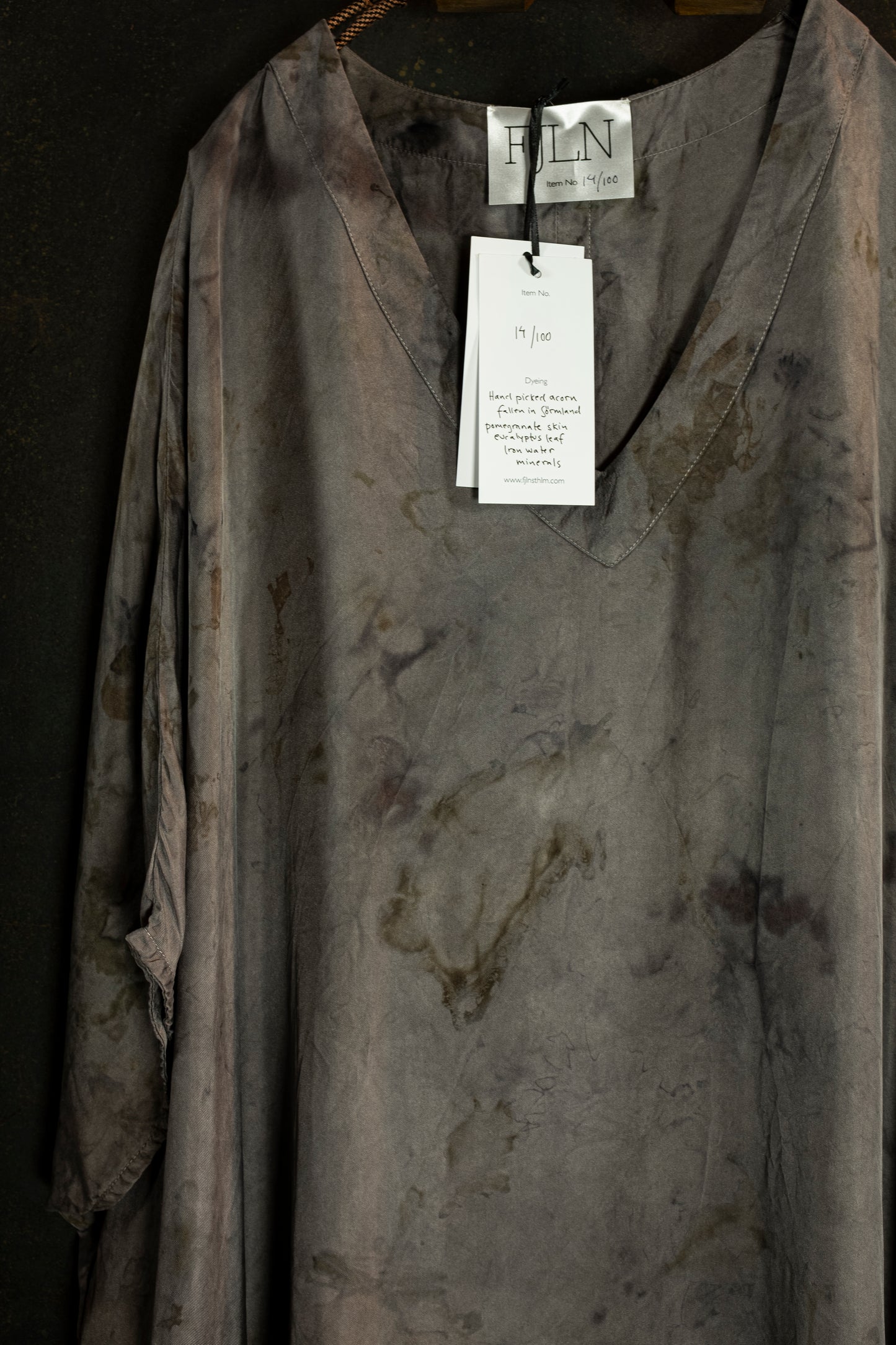 FJLN. 14 twill silk kaftan