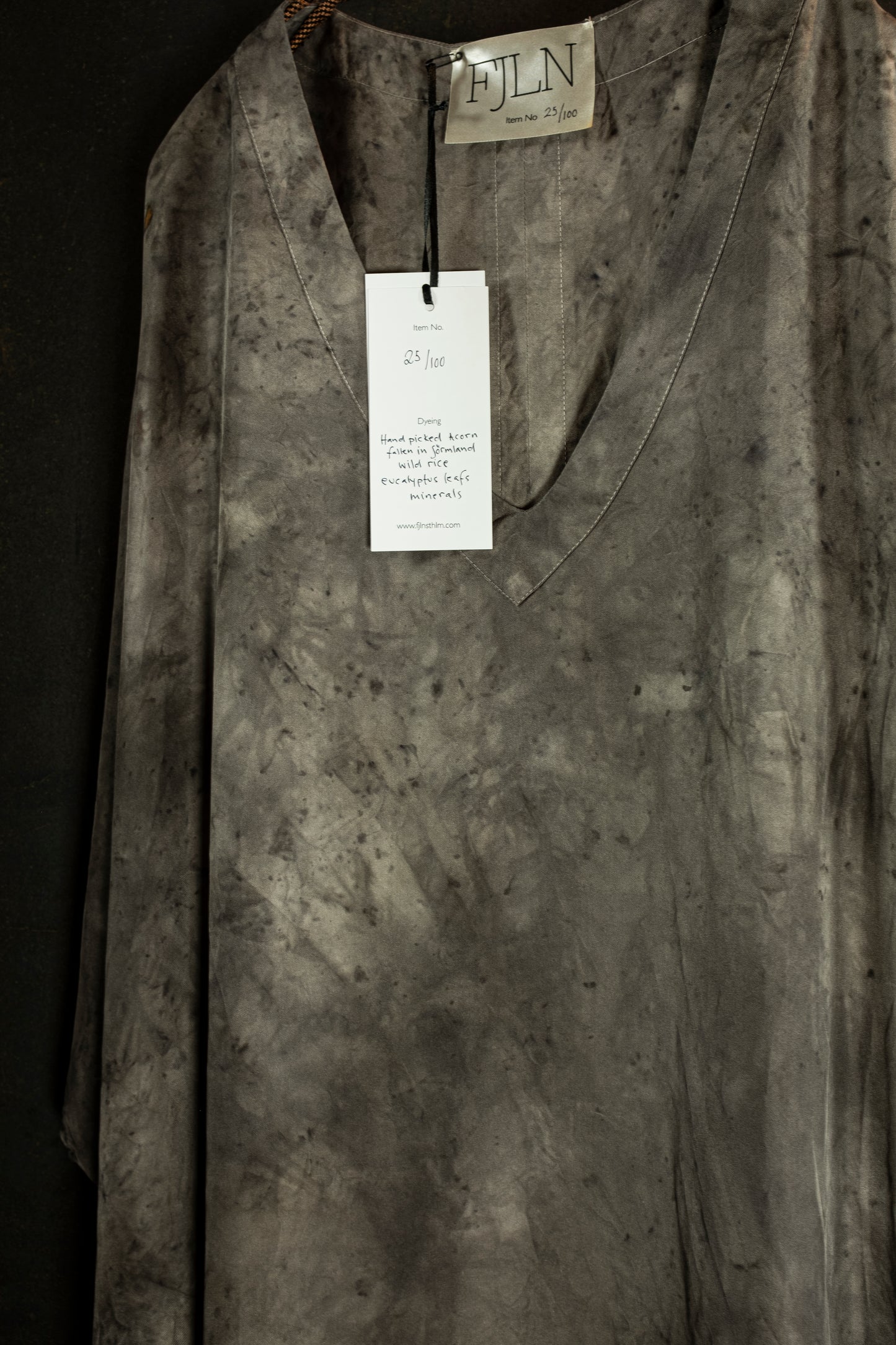 FJLN. 25 twill silk kaftan