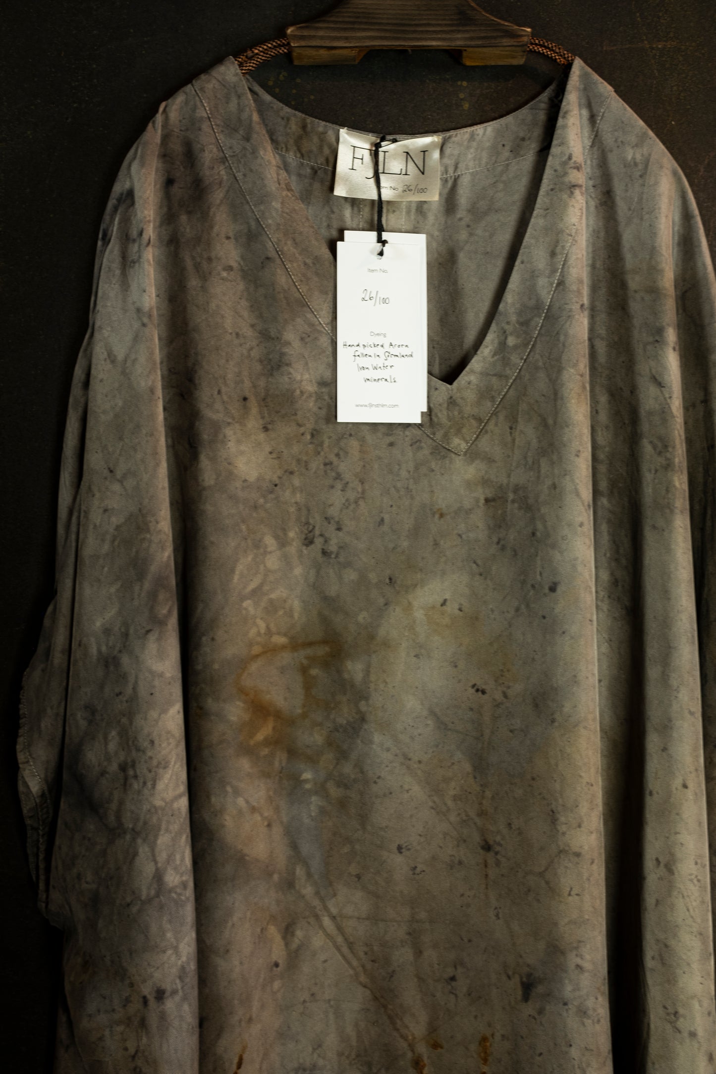 FJLN. 26 twill silk kaftan