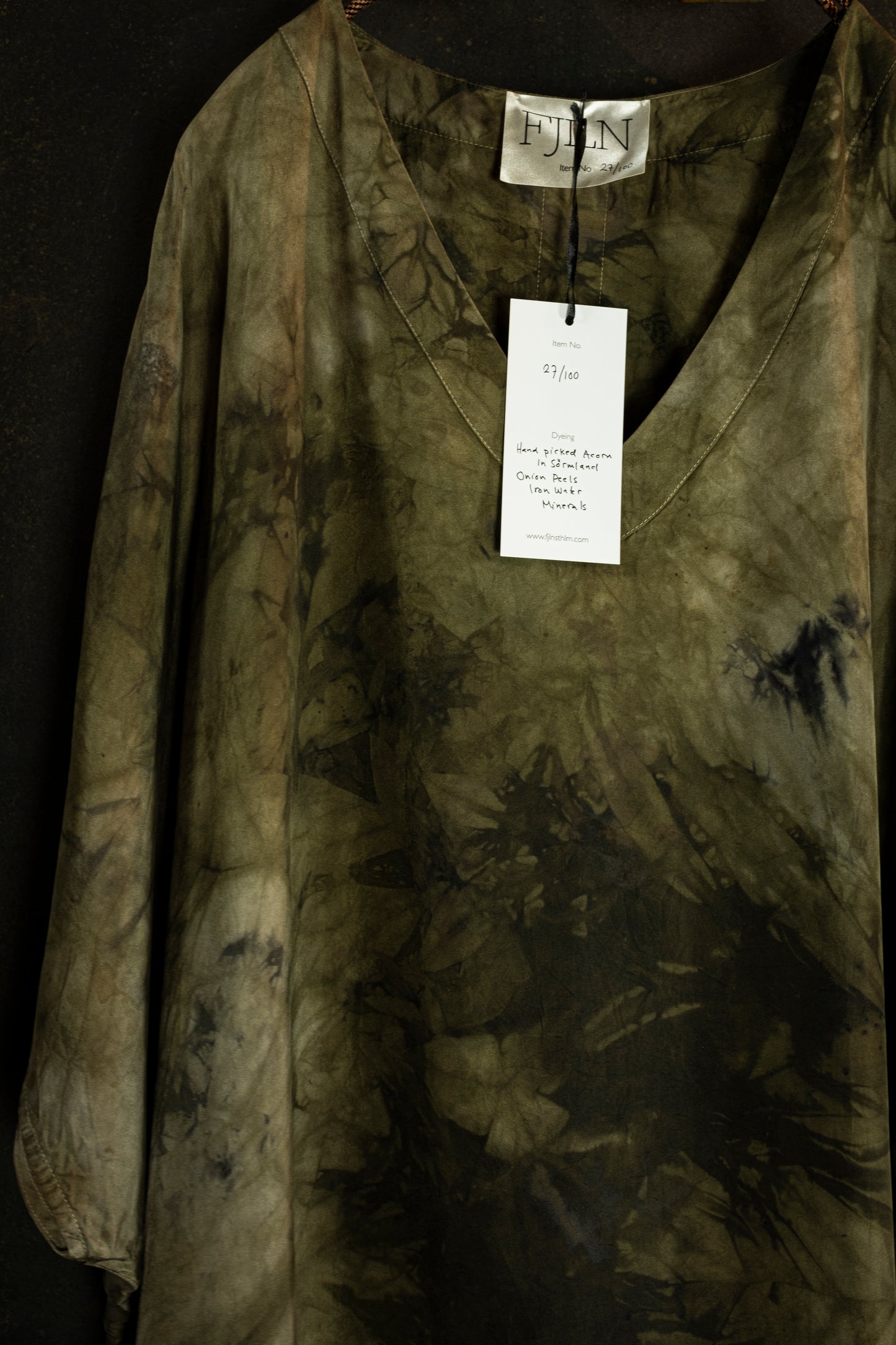 FJLN. 27 twill silk kaftan