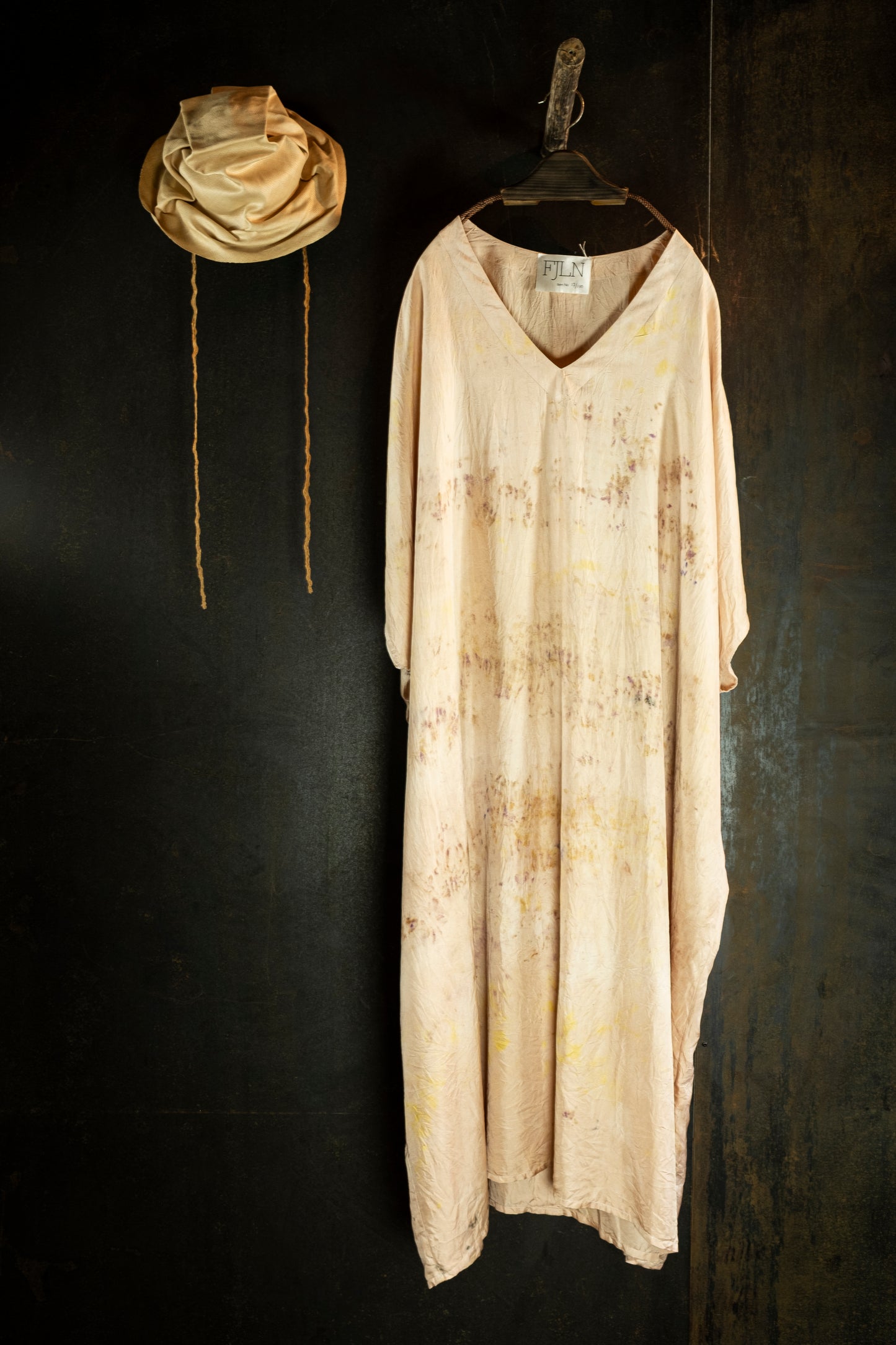 FJLN. 17 satin silk kaftan