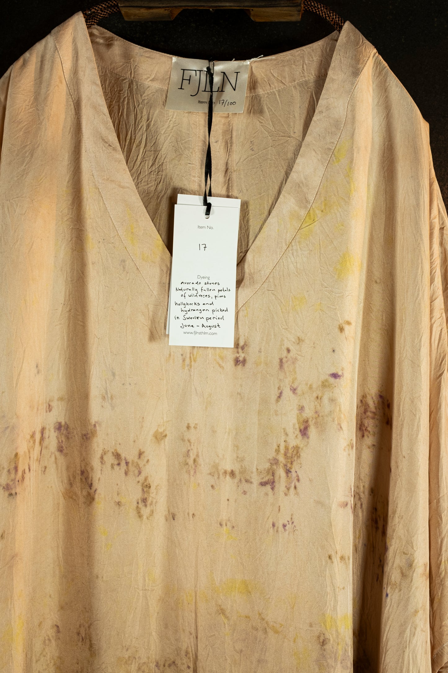 FJLN. 17 satin silk kaftan
